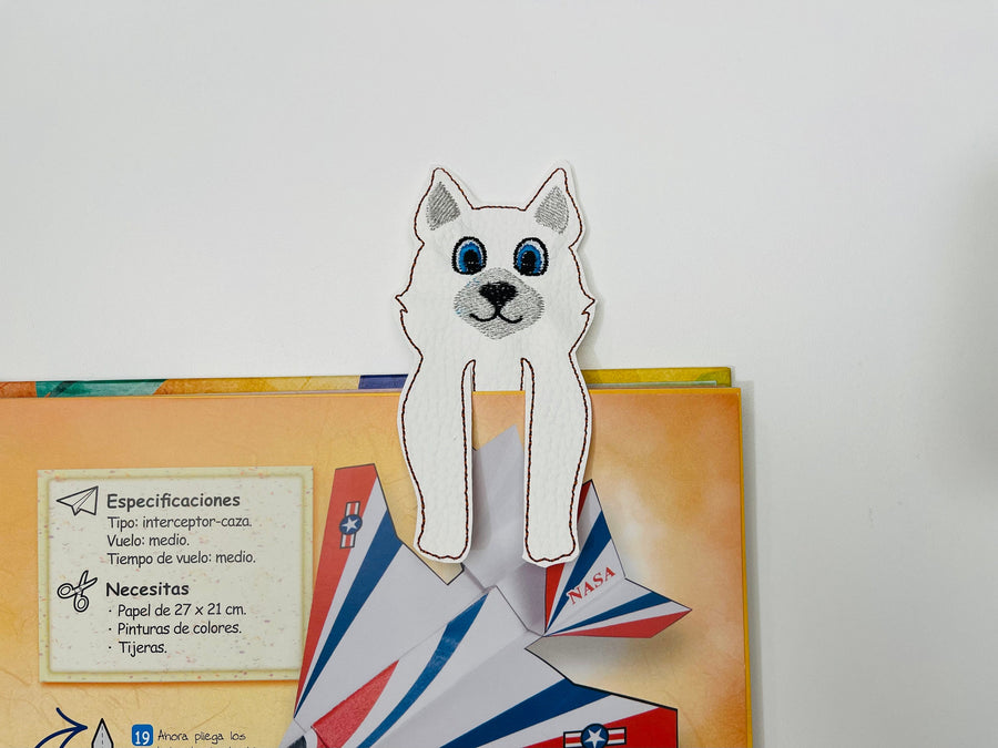 Wolf Husky Dog Bookmark
