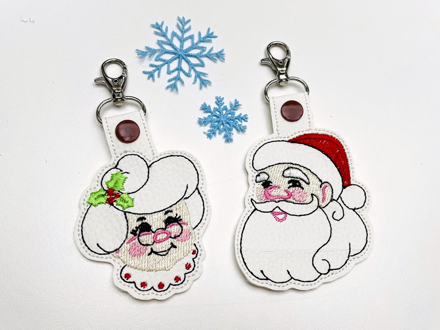 Mr And Mrs Santa Claus Keychain - image 1