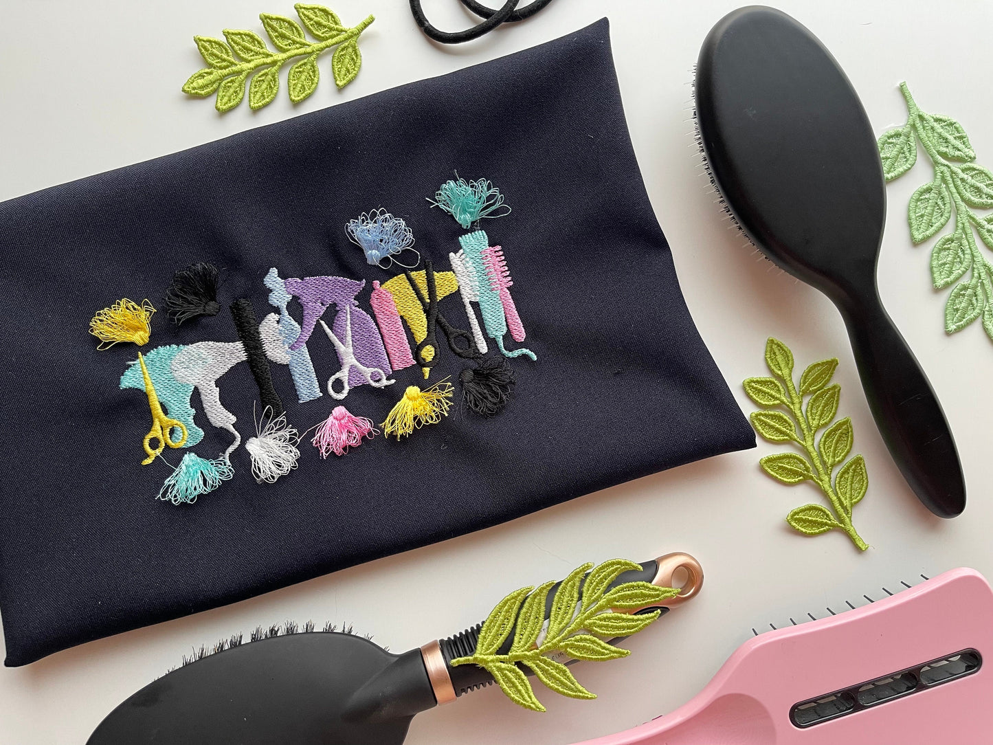 Hairstylist Hairdresser Tools and Fringed Tassels