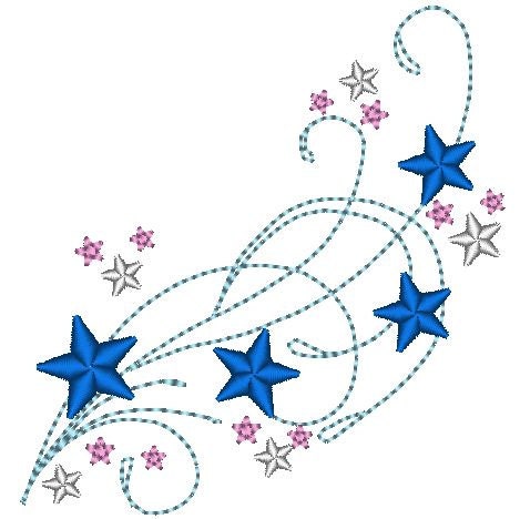 Fairy wand and Fairy wand tail machine embroidery designs