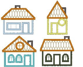 Sweet Home House Applique Set - image 1