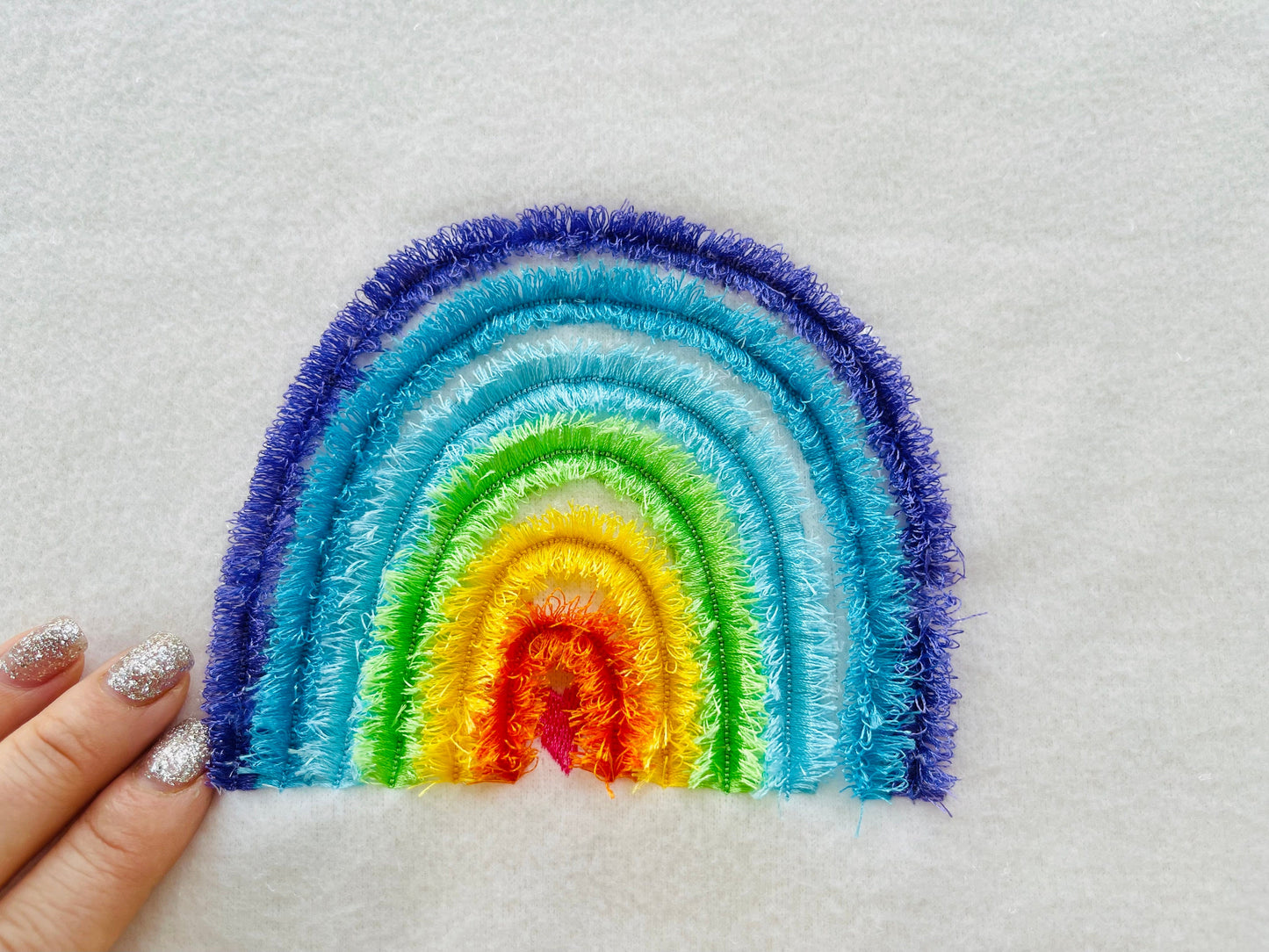 Fringed Rainbow with Heart