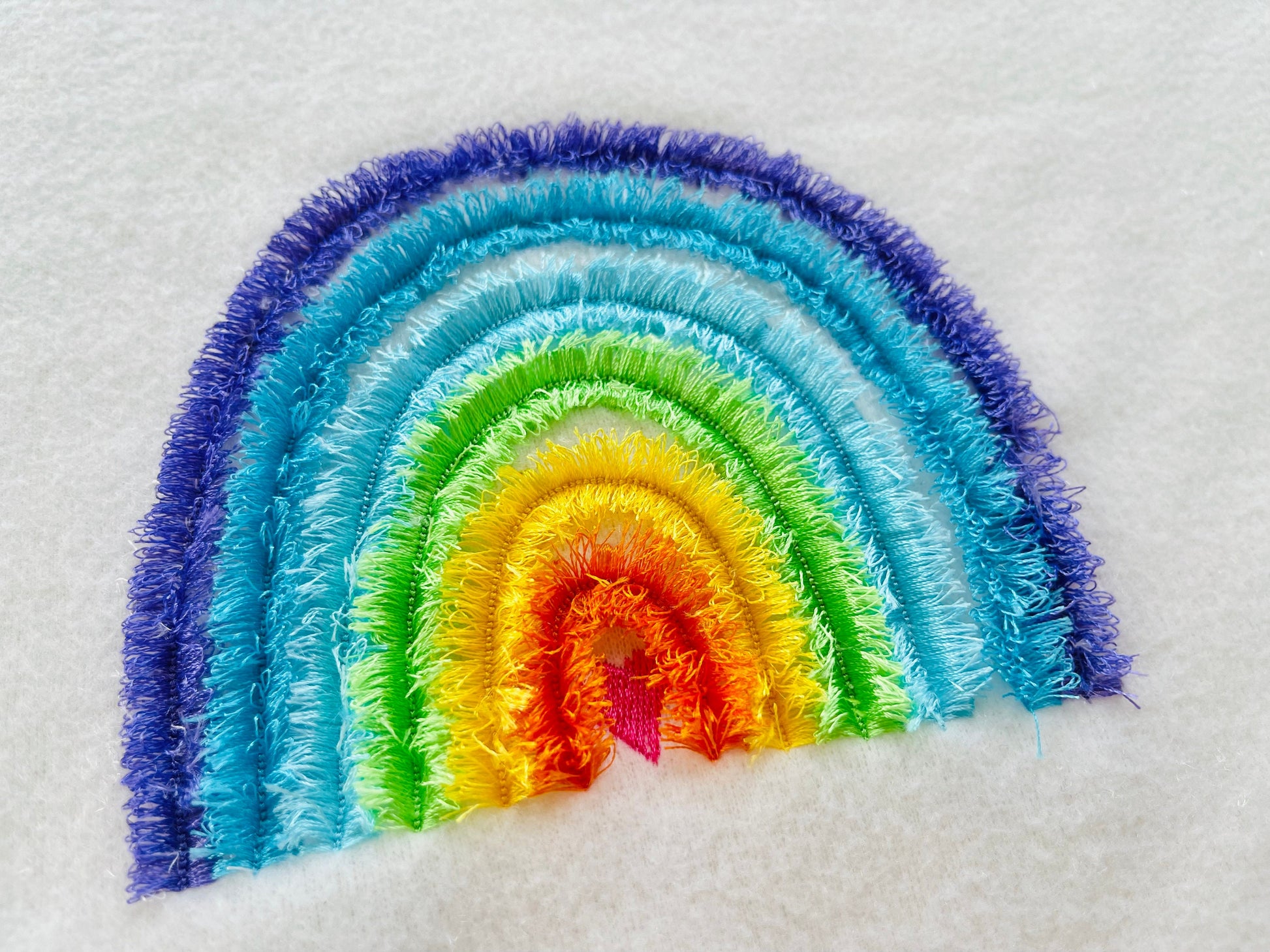 Fringed Rainbow with Heart