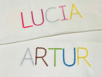 Light Stitch Chain Font – Sizes 1" 1.3" 1.5" 2" 2.3" 2.8" BX Digital Font File | Artapli