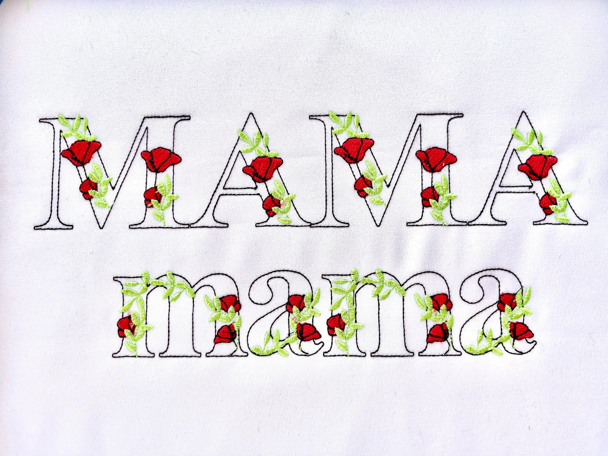 Light Poppy red Rose Floral Font Flower alphabet uppercase and lowercase letters initial monogram machine embroidery designs BX