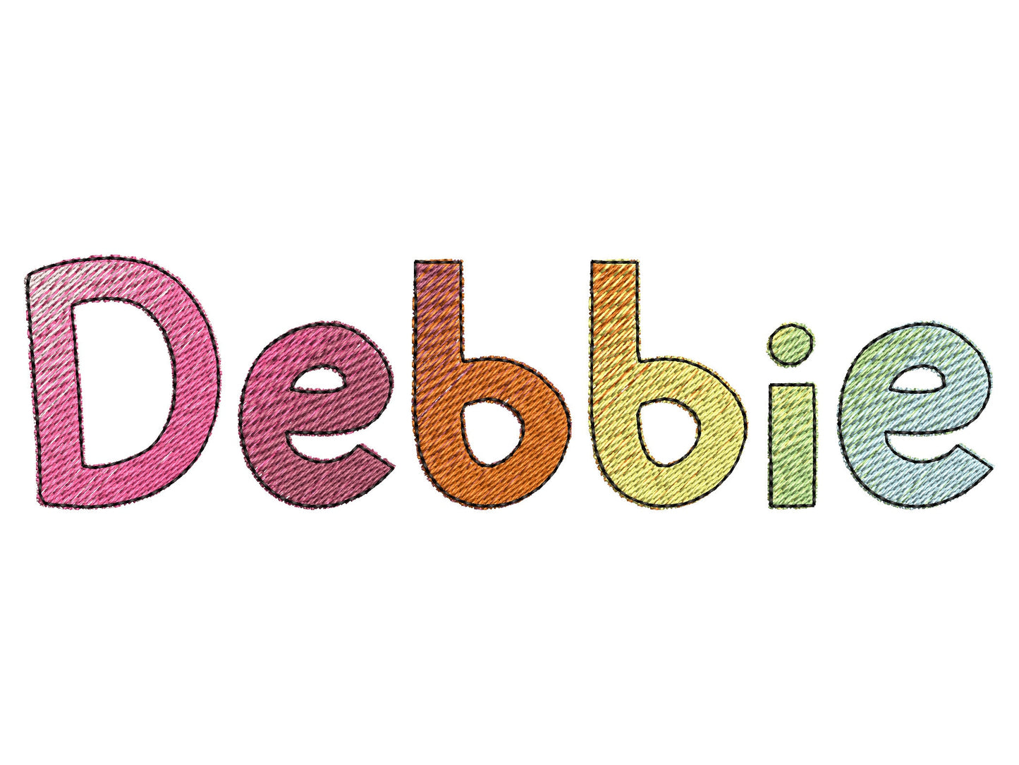 Rainbow font, BX included! Iridescent 2 Color Monogram FONT alphabet machine embroidery designs, gradient embroidery font