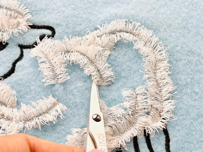 Fluffy Realistic Fringed Sheep Chenille Sheep Lamb Machine Embroidery Designs Awesome Fringe Fur Little Sheep Kids Fringe