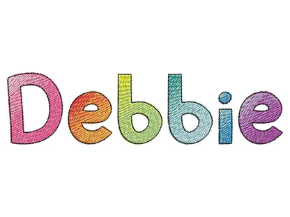 Rainbow font, BX included! Iridescent 2 Color Monogram FONT alphabet machine embroidery designs, gradient embroidery font