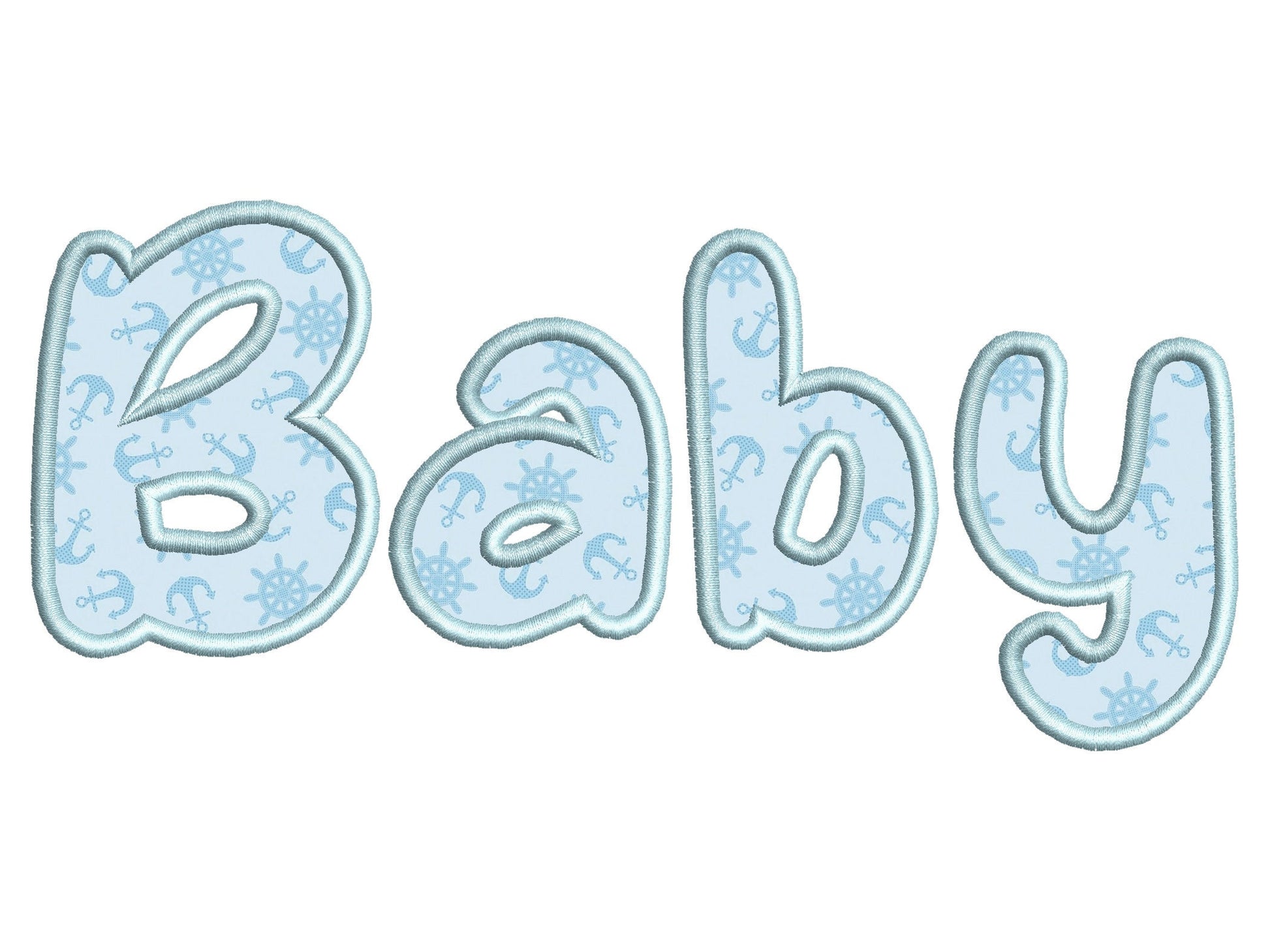 Baby Applique Font machine embroidery applique designs monogram alphabet