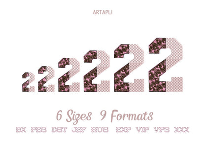 Vertical Split Font Leopard Spots and Waffle Fill Stitch Alphabet Monogram Machine Embroidery Designs Letters Numbers