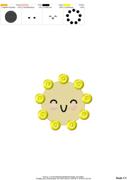 Cute Little Fringed Sun