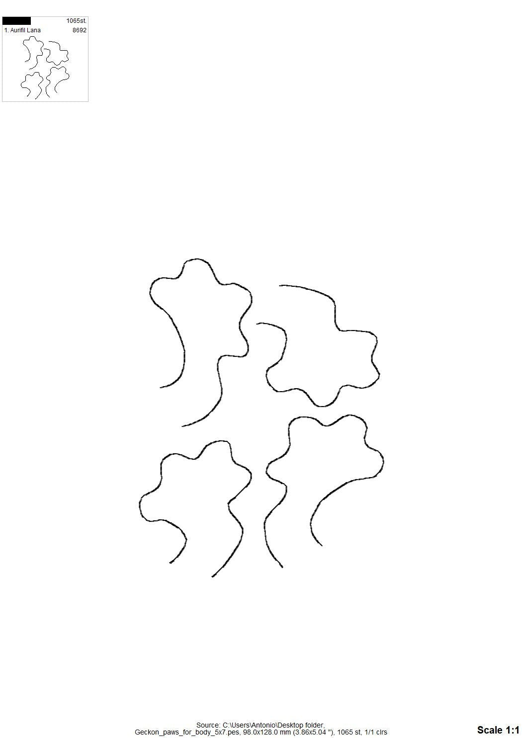 Adorable little Gecko ITH – Instant Download | Artapli