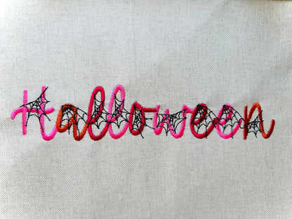 Spiderweb Font embroidery spider's – Alphabet machine embroidery design by Artapli