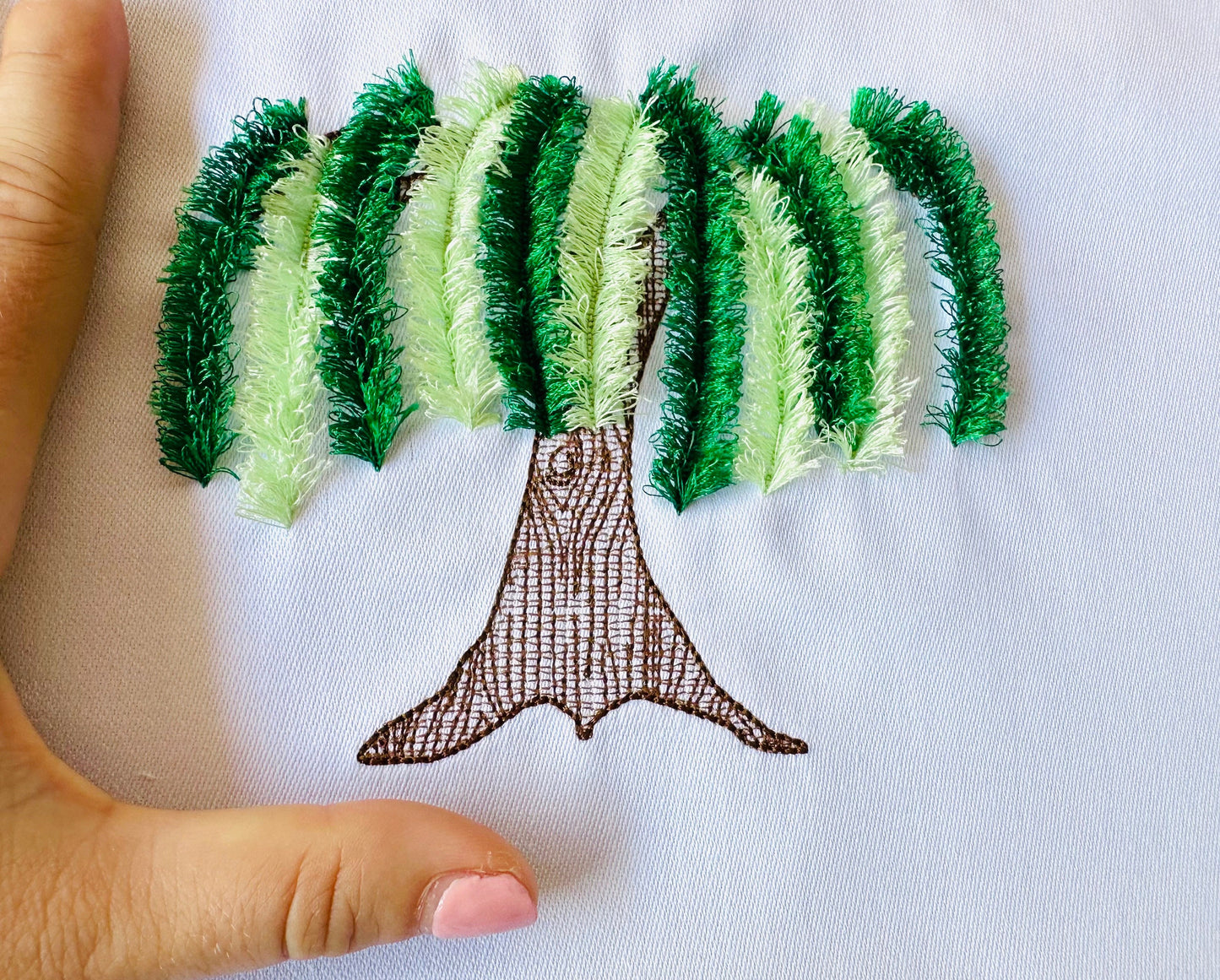 Magic Christmas Willow Tree Fringed Branches ITH Project Fringe in the Hoop Machine Embroidery Designs Fluffy Chenille Earth Tree of Life - Etsy