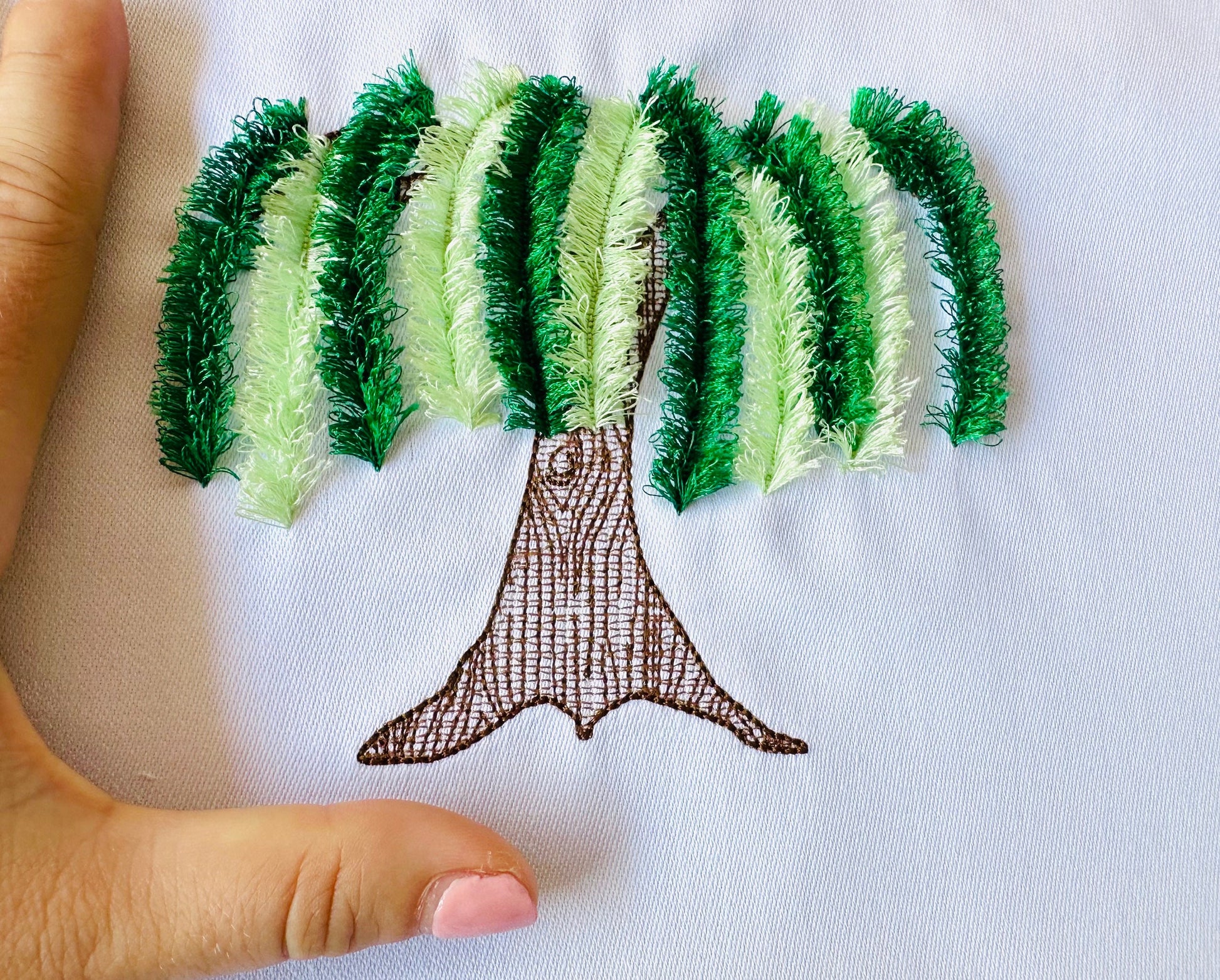 Magic Christmas Willow Tree Fringed Branches ITH Project Fringe in the Hoop Machine Embroidery Designs Fluffy Chenille Earth Tree of Life - Etsy