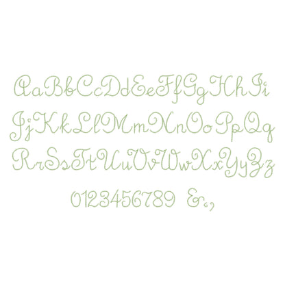 light stitch Chain Font – Alphabet machine embroidery design by Artapli