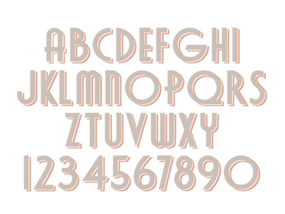 Modern Drop Shadow Font