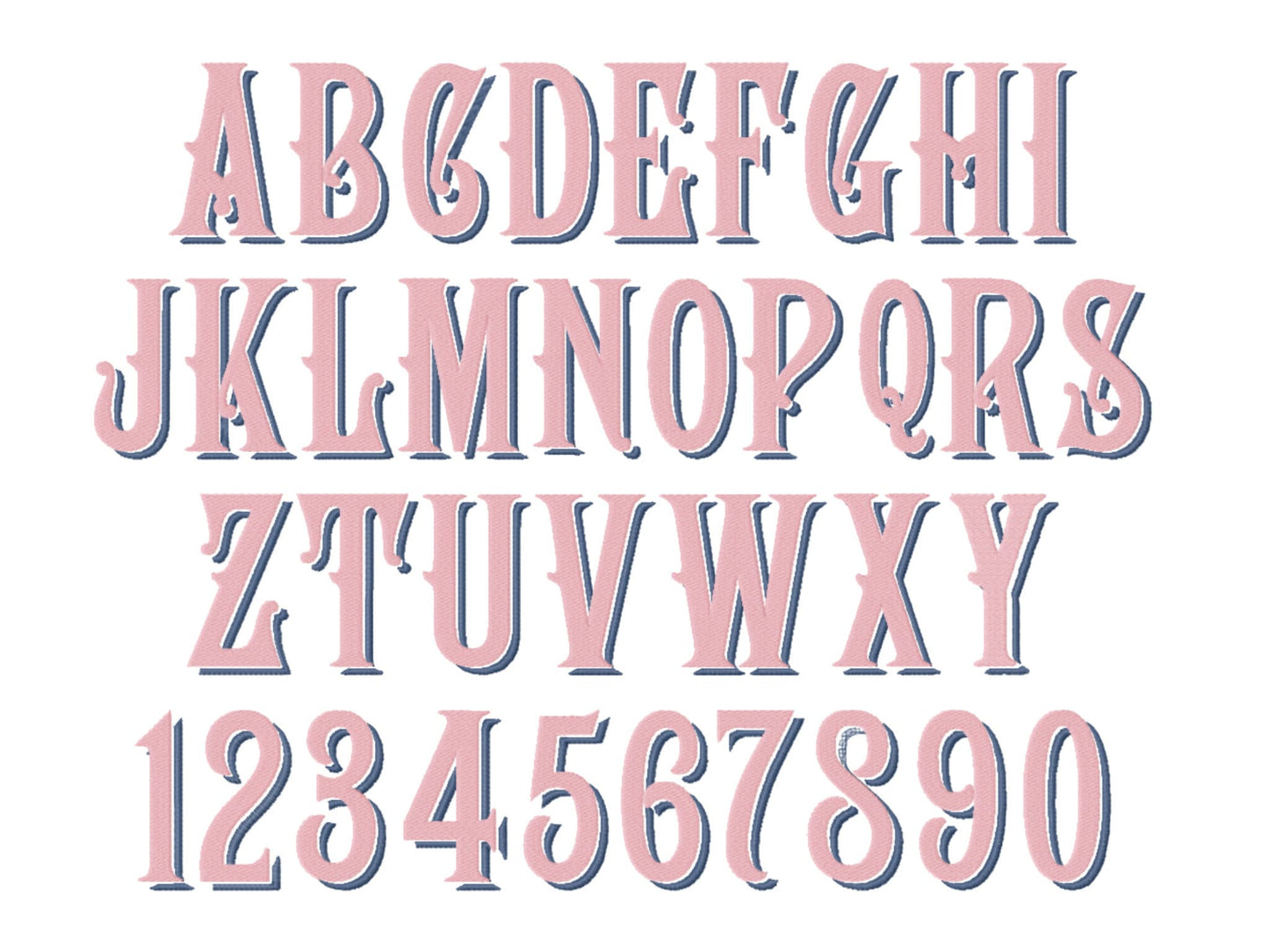Classic Drop Shadow Font