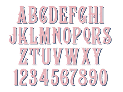 Classic Drop Shadow Font