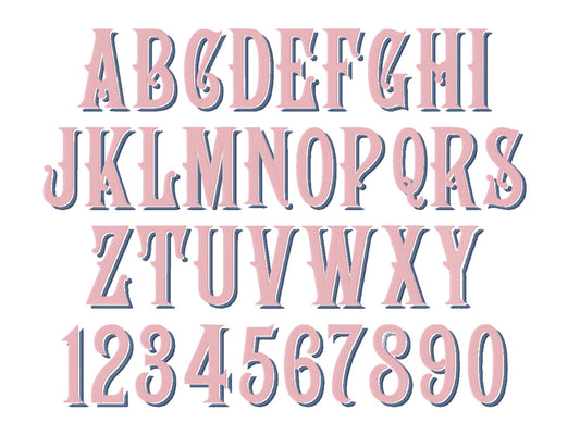 Classic Drop Shadow Font