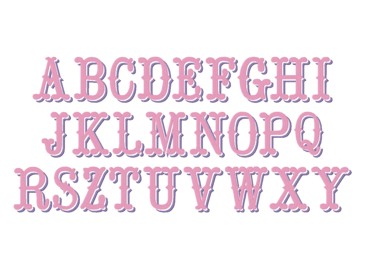 Western Fishtail Shadow Font