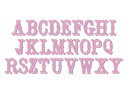 Western Fishtail Shadow Font