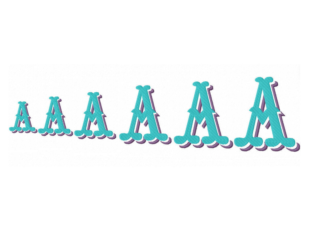 Western Fishtail Shadow Font