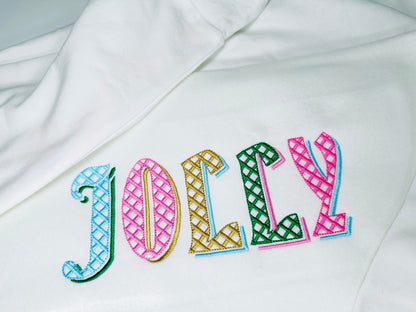 Christmas Shadow Font checkered alphabet letters and numbers light stitch machine embroidery designs monogram font with shadow BX included