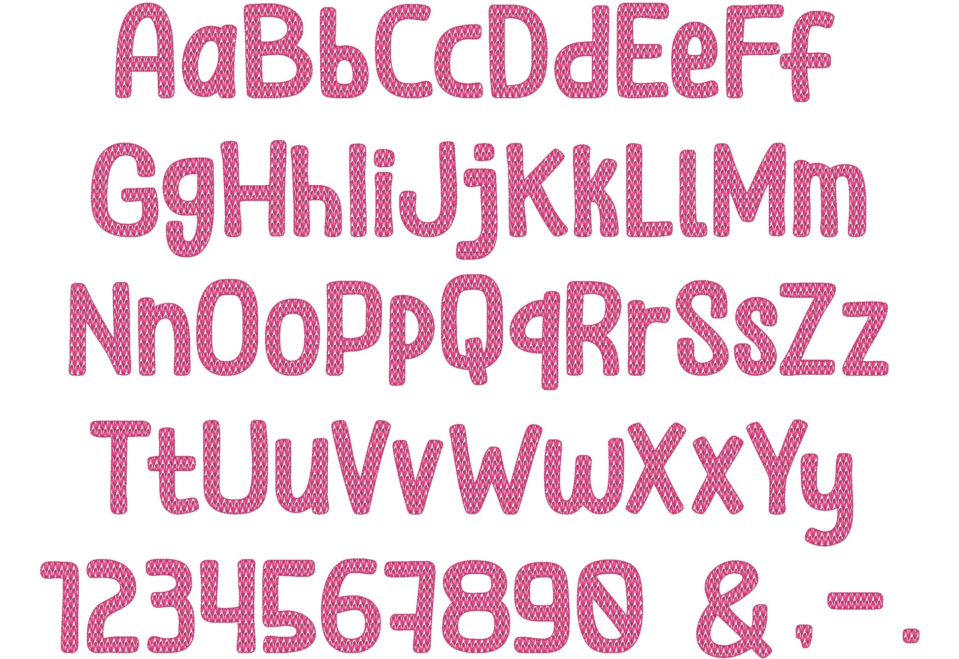 Knitted effect knit sweater stitch Font texture alphabet monogram machine embroidery designs kids shirt design