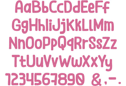 Knitted effect knit sweater stitch Font texture alphabet monogram machine embroidery designs kids shirt design