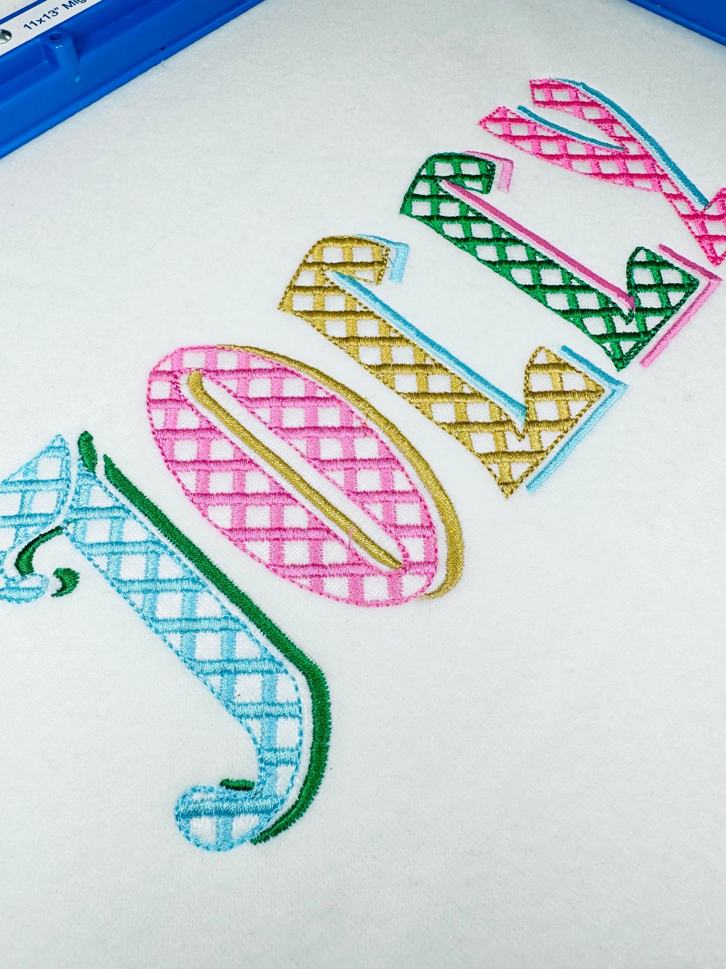 Christmas Shadow Font checkered alphabet letters and numbers light stitch machine embroidery designs monogram font with shadow BX included