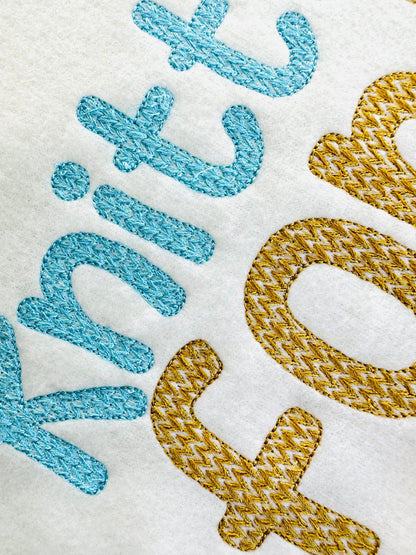 Knitted effect knit sweater stitch Font texture alphabet monogram machine embroidery designs kids shirt design