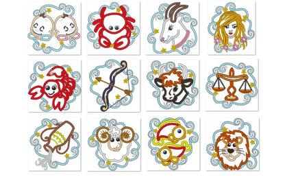 Zodiac Astrology Sign Set of 12 – Instant Download | Artapli