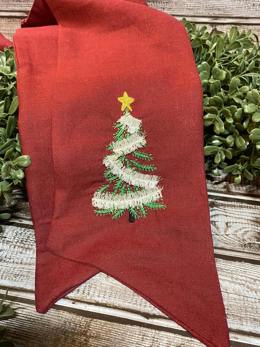 Fringed fluffy Christmas tree ITH in the hoop cute fluffy fringed spruce machine embroidery designs in assorted sizes kids funny merry Xmas