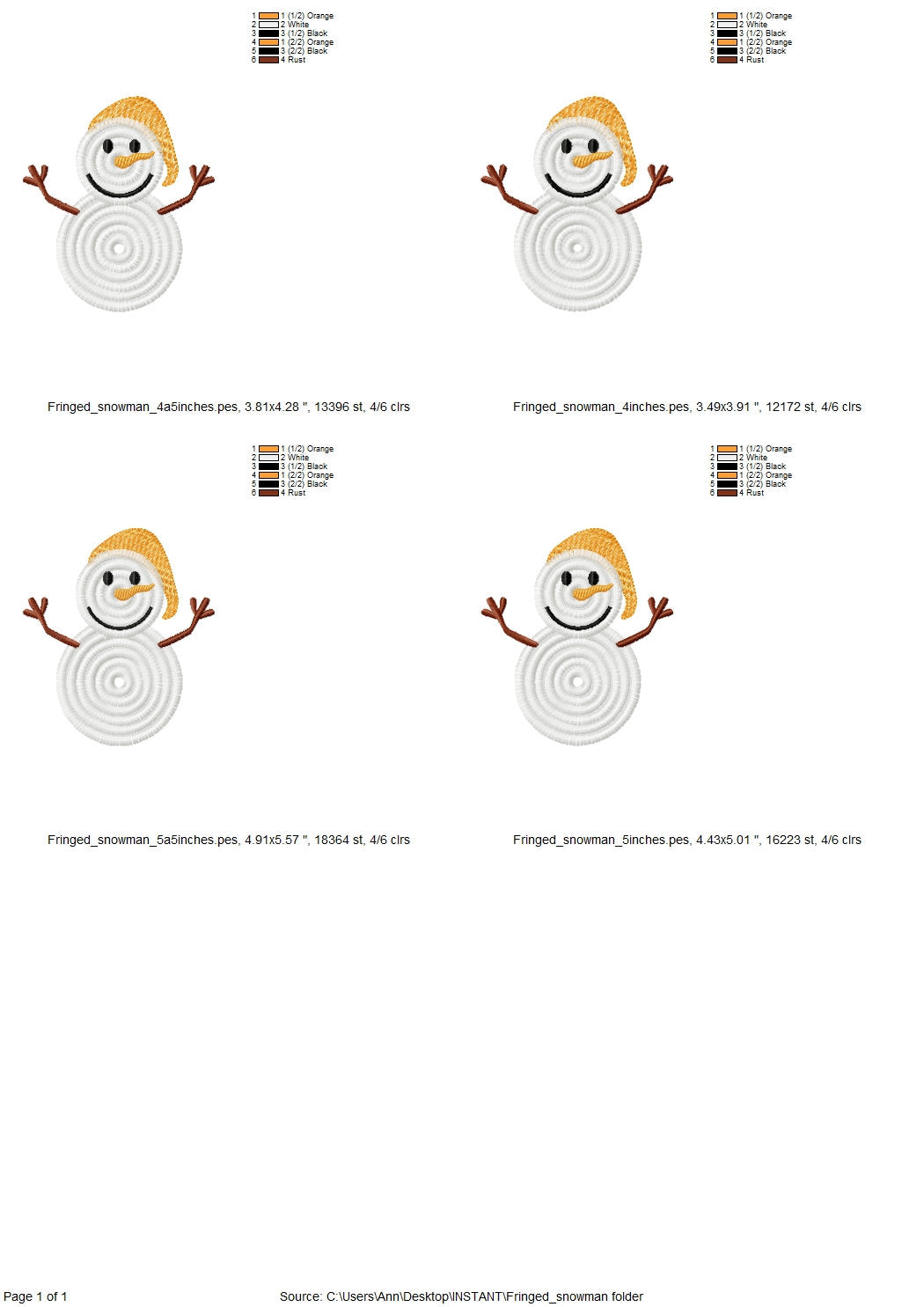 Little Cute Snowman With Santa Hat Christmas Machine Embroidery Designs Fringe Fringed Fluffy Chenille Snowman Baby Kids 4 up to 5.5 Inches - Etsy