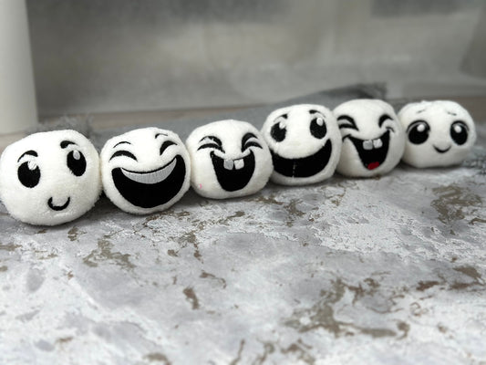 Snowball for playing snow fight 6 types ITH In The Hoop Machine Embroidery designs in one step super simply ITH Christmas kids plushie ball