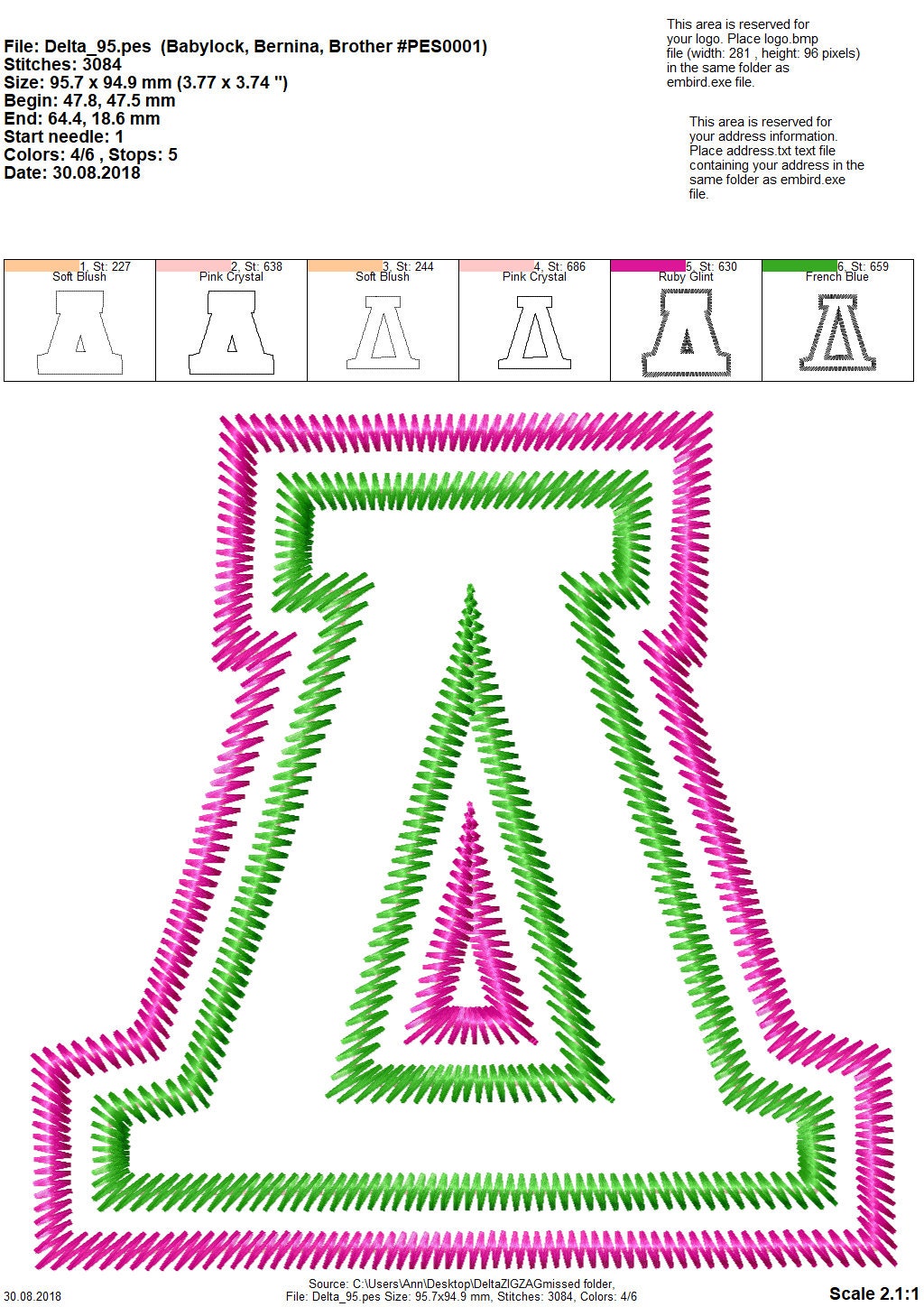 Greek alphabet ZIG ZAG Double two applique layers – Sizes 3" 3.5" 4" 4.5" 5" BX Digital Font File | Artapli