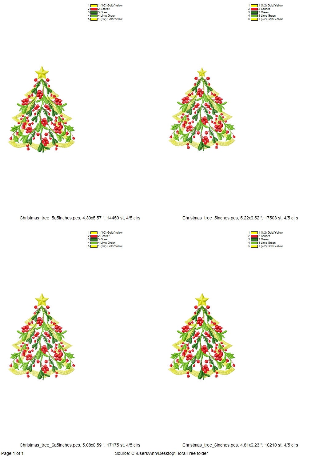 Floral Vintage old fashioned Christmas tree in light stitch with Merry Christmas berries machine embroidery designs towel tees tshirt design