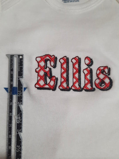 Christmas Shadow Font checkered alphabet letters and numbers light stitch machine embroidery designs monogram font with shadow BX included