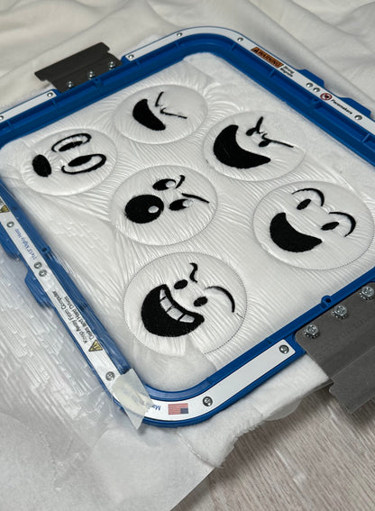 Snowball for playing snow fight SET of 6 ITH in the hoop machine embroidery designs in one step super simply ITH Christmas kids plushie ball