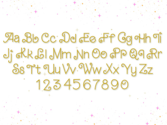 Pearl stitch outline Font machine embroidery designs awesome festive Pearl Monogram alphabet