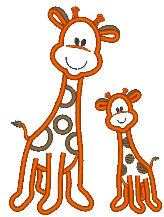 Giraffe Applique – Instant Download | Artapli