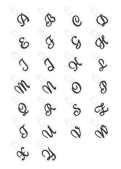 Monogram Keychain Nicole ITH – Instant Download | Artapli