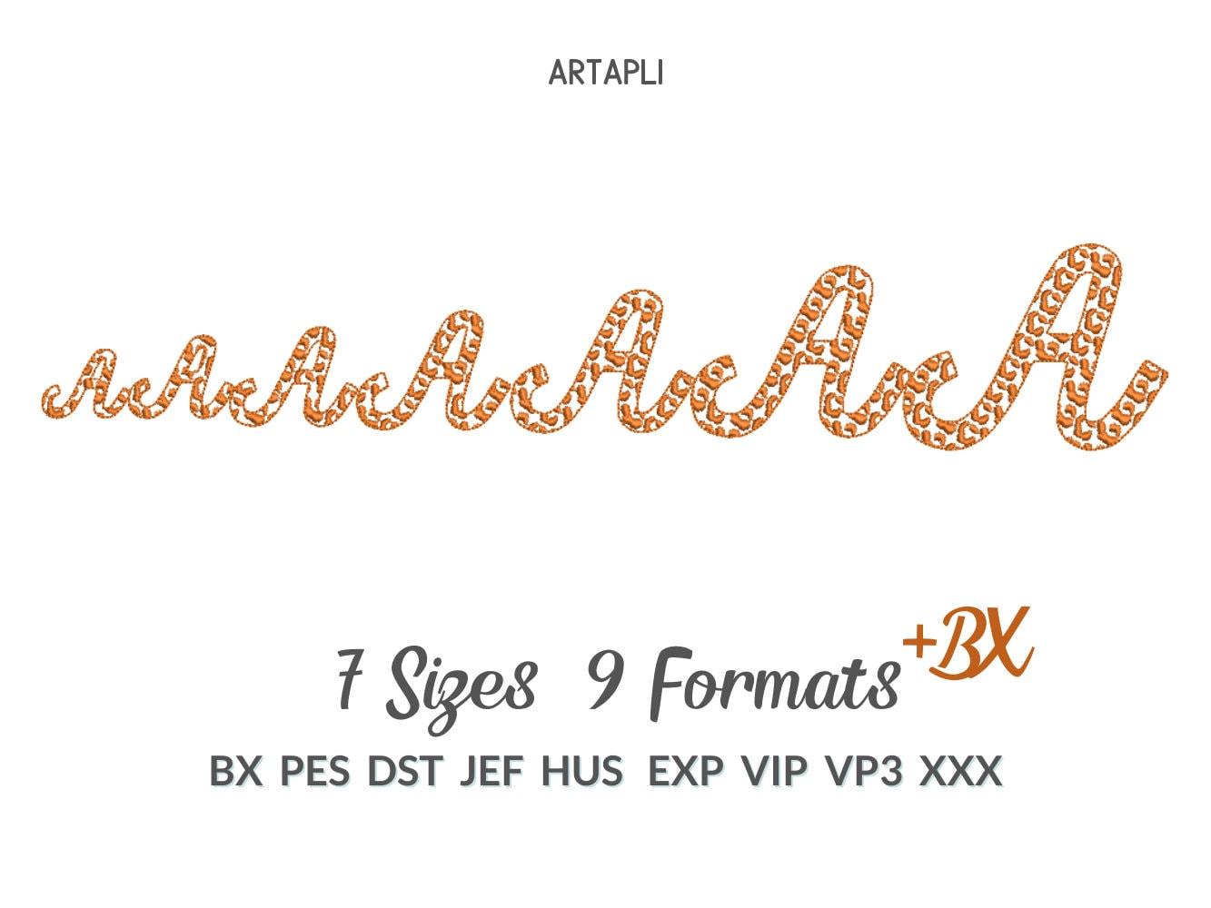 Leopard spots Font alphabet cursive letters and numbers wild animal print monogram machine embroidery designs