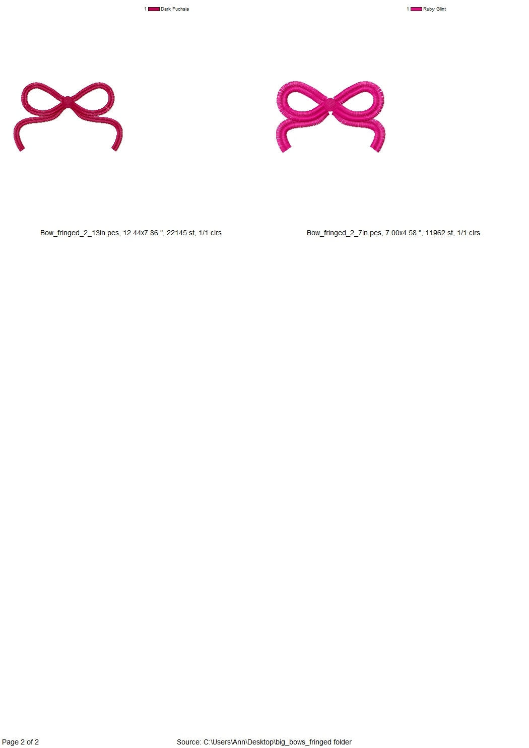 Fringe Bow Embroidery Bow Fur Machine Embroidery Design Baby Kids Fringe Chenille Little Bow Fringed Bow Font