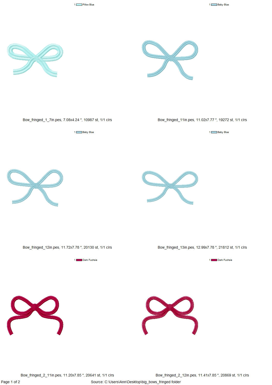 Fringe Bow Embroidery Bow Fur Machine Embroidery Design Baby Kids Fringe Chenille Little Bow Fringed Bow Font