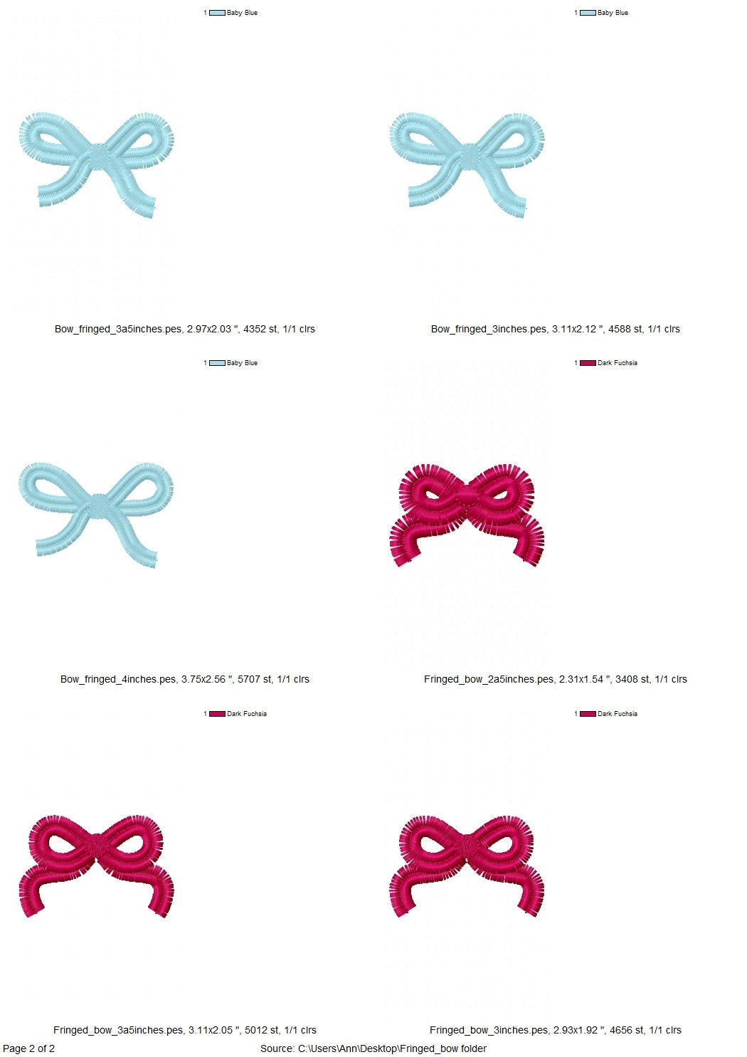 Fringe Bow Embroidery Bow Fur Machine Embroidery Design Baby Kids Fringe Chenille Little Bow Fringed Bow Font