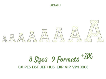 light stitch diamond glitter FONT machine embroidery designs assorted sizes Quilt Alphabet letters and numbers boy name monogram BX included