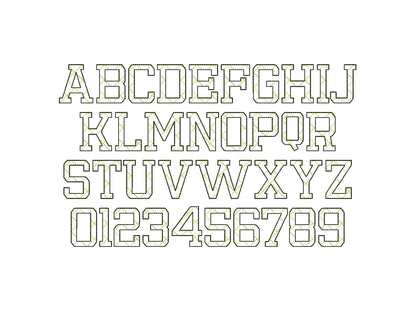 light stitch diamond glitter FONT machine embroidery designs assorted sizes Quilt Alphabet letters and numbers boy name monogram BX included