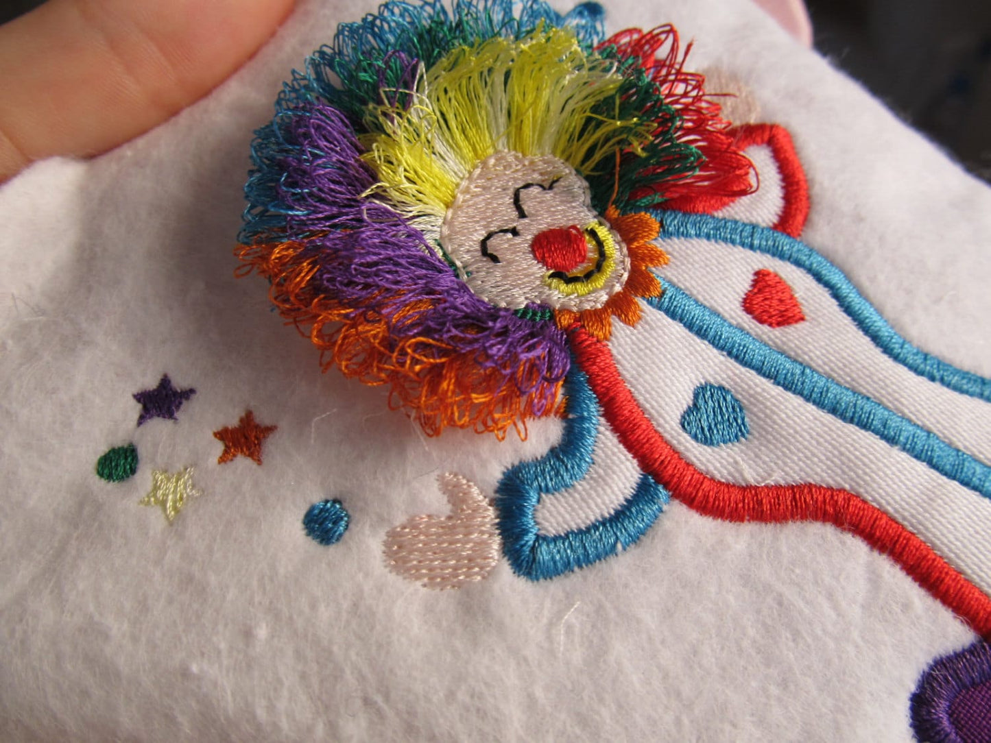 Clown with fringed fluffy hair – Instant Download | Artapli